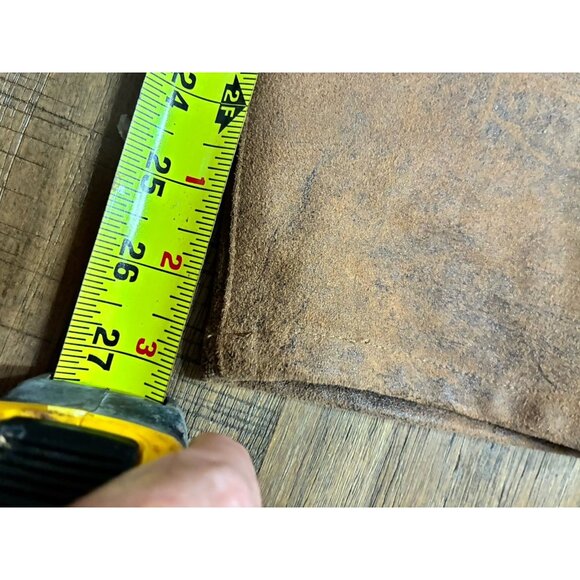 Chico's Faux Suede Camel Color Straight Leg Pants - Size 2 (L) Western EUC - Picture 7 of 8